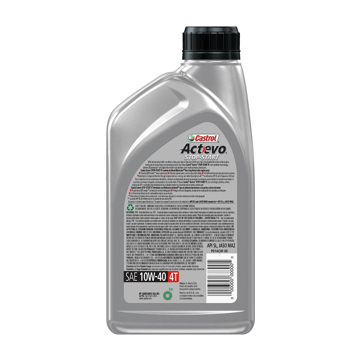 Castrol Actevo 3X St-St 4T 10W-40